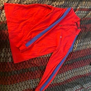 This quarter-zip pullover is made from supersmooth jersey